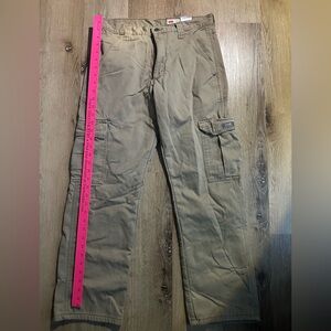 Wrangler fleece lined Tan Cargo Pants 29x30